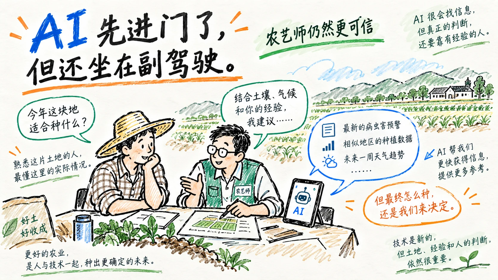 AI目前更像农业里的副驾驶