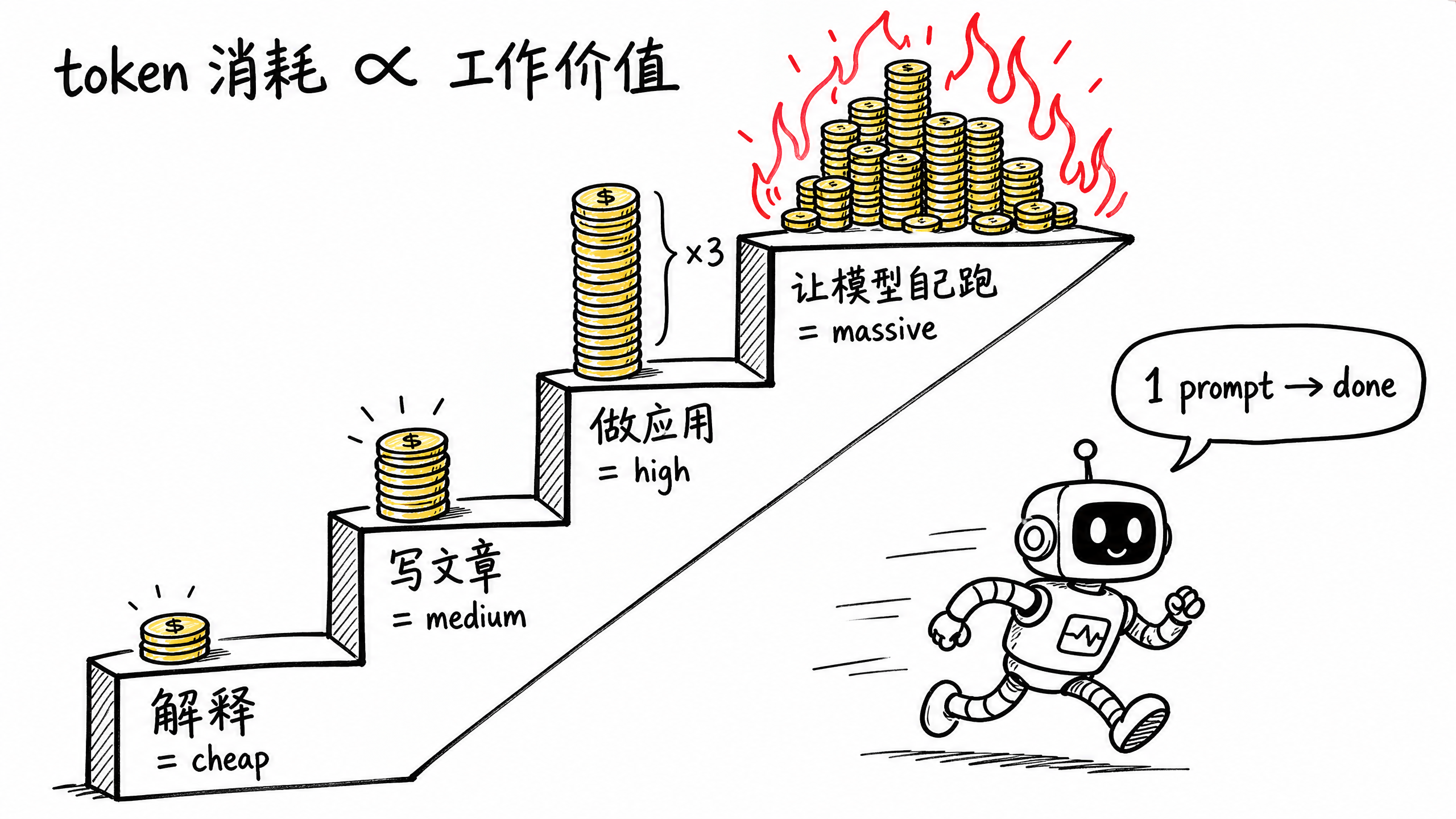 token 消耗与工作价值成正比