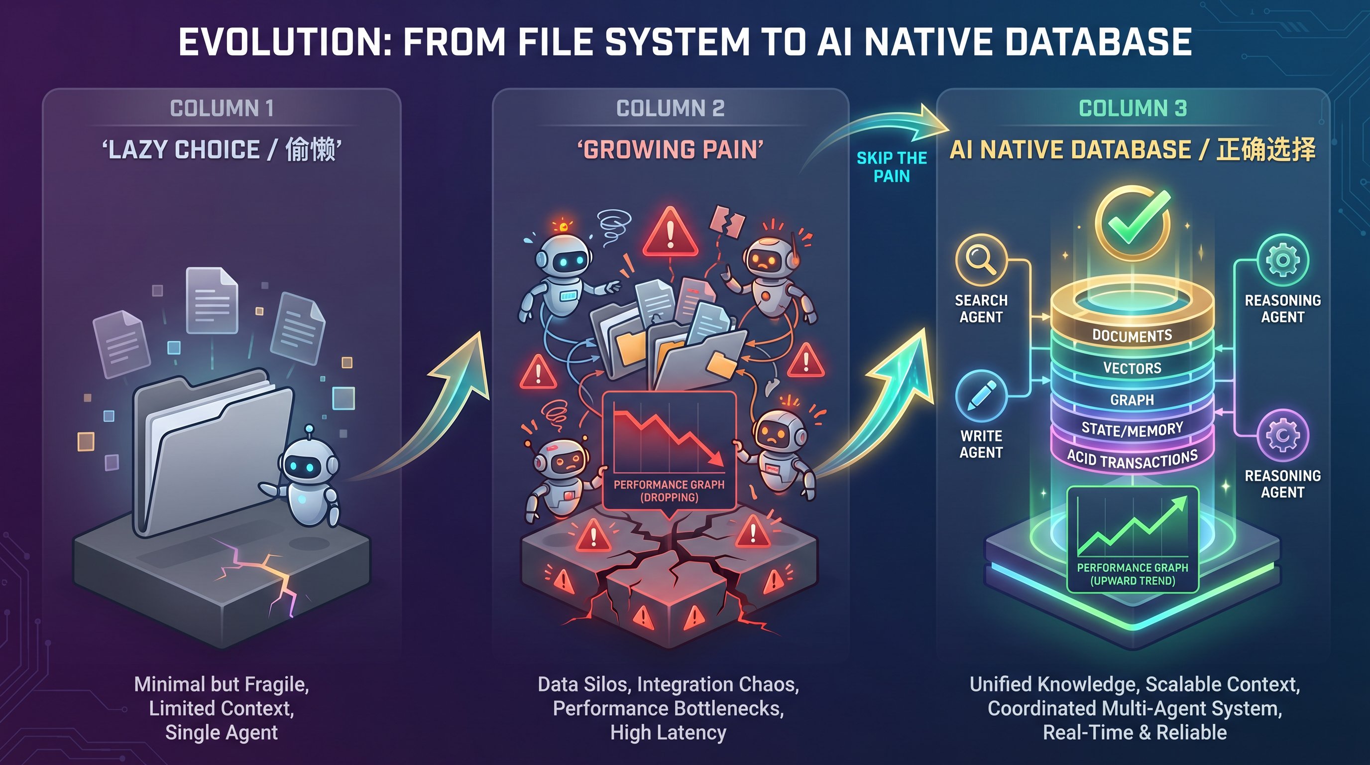 从偷懒的文件系统到 AI Native 数据库的必然演进路径