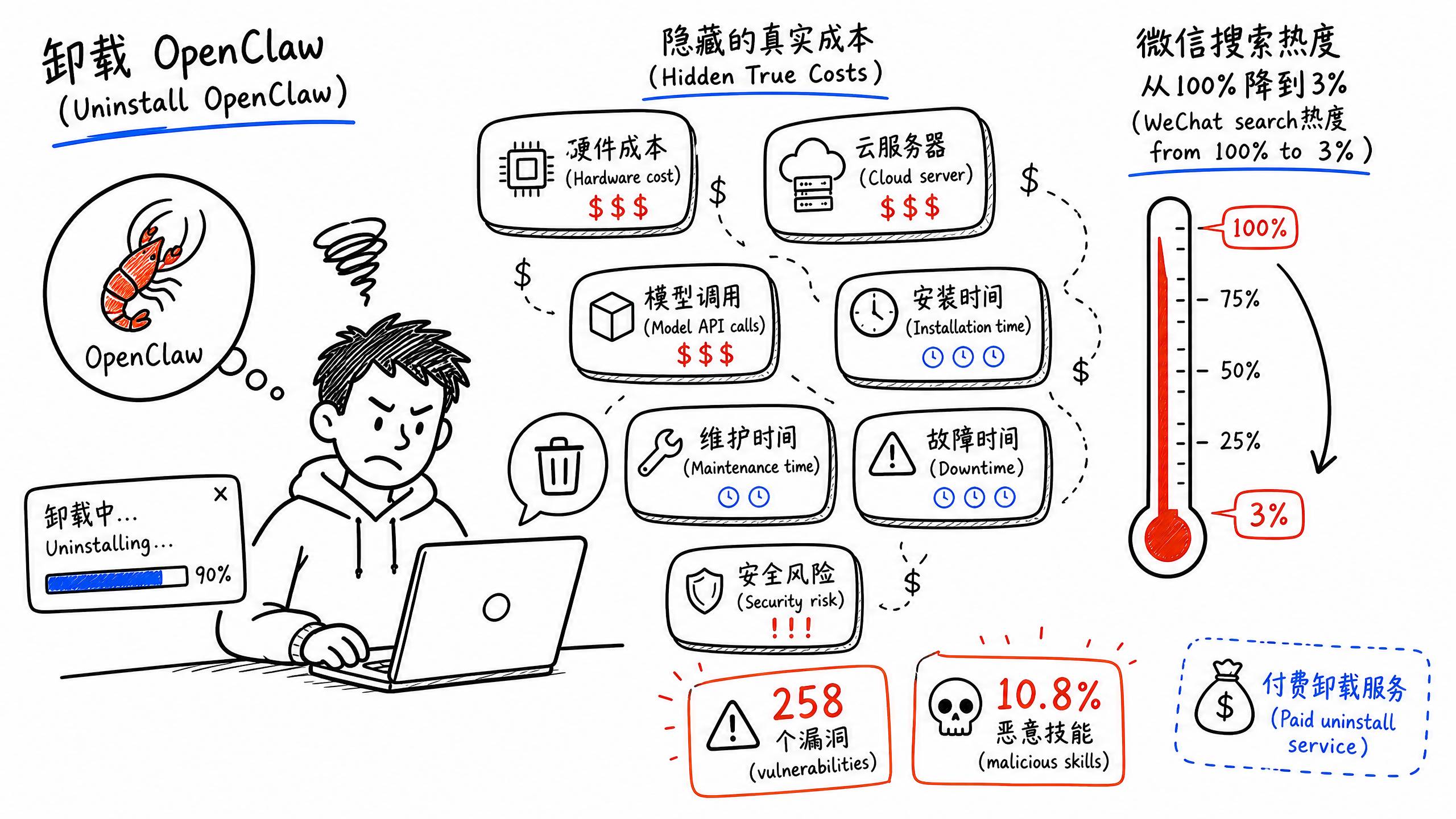 OpenClaw卸载潮：隐藏的真实成本
